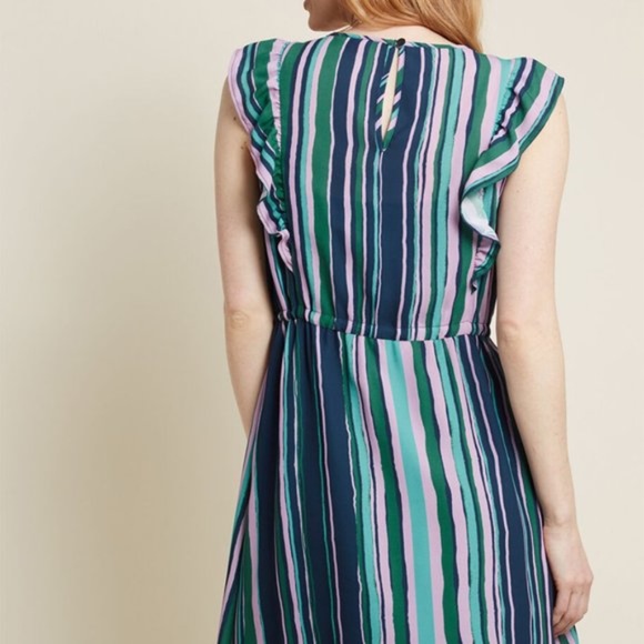 NWOT ModCloth striped dress - Picture 9 of 12